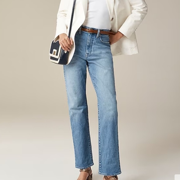 j crew Eliz High-rise straight jean in 1996 semi-stretch - Picture 1 of 6